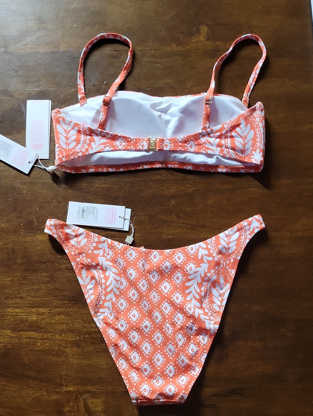 NWT Lilly Pulitzer Vizelle Bandeau Bikini Top & Pico High Cut Bottom Set - Picture 9 of 12